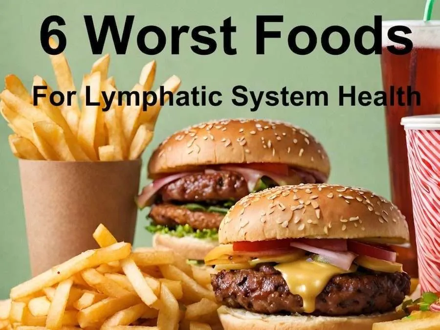 6 Worst Foods for Lymphatic System Drainage